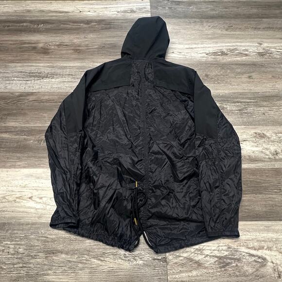 Under Armour Windbreaker Jacket Navy Black Gold Mens L Loose Fit Nylon Tech - Picture 5 of 10